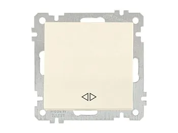 Выключатель промежуточный многопозиционный (скрытый, без рамки, пруж. зажим) кремовый, DARIA, MUTLUS
