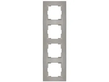 Рамка 4-ая вертикальная титан, RITA, MUTLUSAN