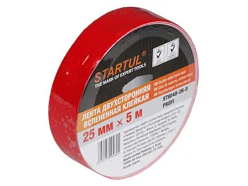 Лента двухсторонняя вспененная клейк. 25ммх5м STARTUL PROFI
