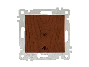 Выключатель промежуточный многопозиционный (скрытый, без рамки, пруж. зажим) орех, RITA, MUTLUSAN