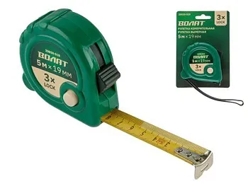 Рулетка  5м/19мм пласт. копр. ВОЛАТ