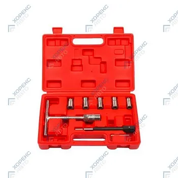 Набор инструментов для восстановления и очистки посадочных мест форсунок (7 предметов) Хорекс Авто HZ 25.1.073S