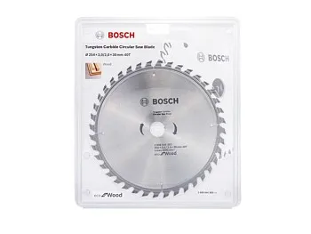 Диск пильный 254х30 мм 40 зуб. по дереву ECO WOOD BOSCH