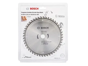 Диск пильный 190х20 мм 48 зуб. по дереву ECO WOOD BOSCH