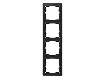 Рамка 4-ая вертикальная черная, DARIA, MUTLUSAN