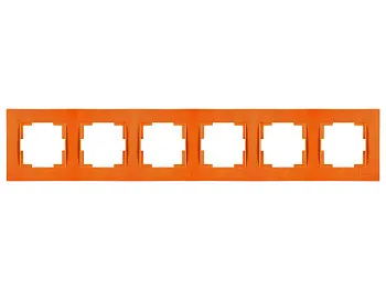 Рамка 6-ая горизонтальная оранжевая, RITA, MUTLUSAN