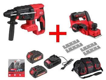 Аккум. перфоратор WORTEX CRH 1824-2 в кор. ALL1 + АКЦИЯ!