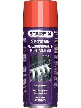 Очиститель-обезжириватель монтажный STARFIX (аэрозоль) 650 мл