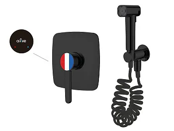 Смеситель для биде (Lt) D35, серия Lotus черный, a-five