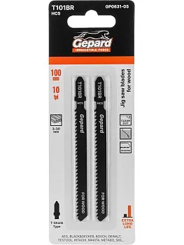 Пилка лобз. по дереву T101BR (2 шт.) GEPARD