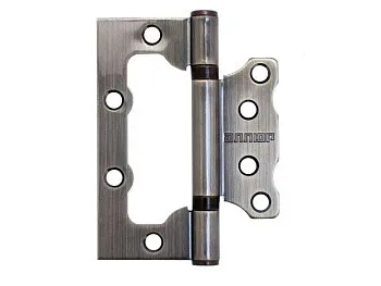 Петля накладная без врезки АЛЛЮР 100х75 2BB AB БЛИСТЕР 2,5мм бронза  2 шт