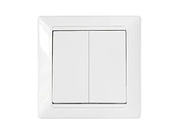 Выключатель 2 клав. (cкрытый, 10А) белый, Стиль, Bylectrica