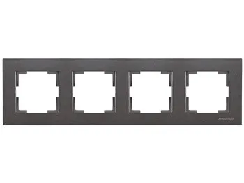 Рамка 4-ая горизонтальная дымчатая, RITA, MUTLUSAN