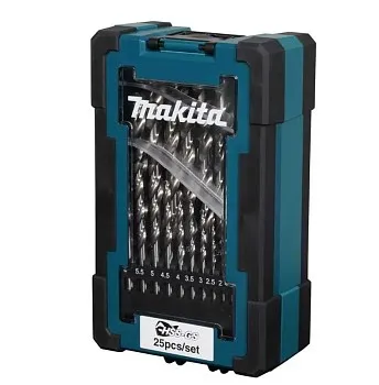 Набор сверл по металлу ц/х, HSS-G, D-78368 комплект из 25 шт MAKITA