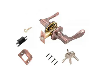 Защелка врезная межкомнатная 8531 ET AC медь кл/фикс СТАНДАРТ