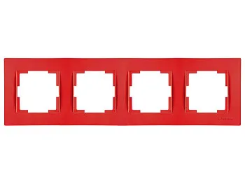 Рамка 4-ая горизонтальная красная, RITA, MUTLUSAN
