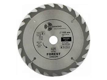 Диск пильный 165х20 мм 24 зуб. Trio-Diamond