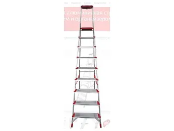 Лестница-стремянка алюм. проф. 195 см 9 ступ. 10,4кг NV3118 Новая Высота