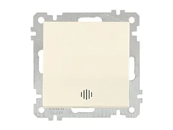 Выключатель 1-клав. (с подсветкой, скрытый, без рамки, винт. зажим) кремовый, DARIA, MUTLUSAN