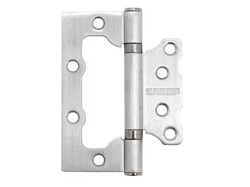 Петля накладная без врезки  АЛЛЮР 100х75 2BB SCP БЛИСТЕР 2,5мм мат.хром 2 шт