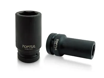 Головка ударн. 1" 22мм 6гр. глубокая TOPTUL