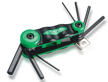 Набор ключей шестигр. 2-8мм 7шт длинн. TOPTUL (AGFB0701)