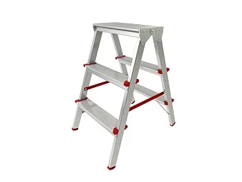 Лестница-стремянка алюм. двухсторонняя 70 см 3 ступ. 2,5кг PRO STARTUL (ST9941-03)
