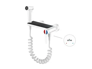 Смеситель для биде (Lt) D35, серия Lotus белый, a-five