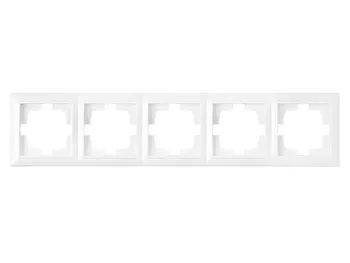Рамка 5-местная белая, Стиль, Bylectrica
