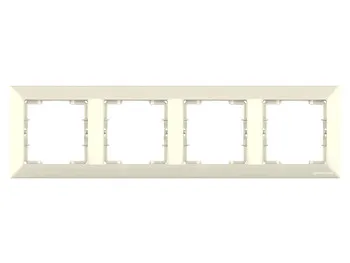 Рамка 4-ая горизонтальная кремовая, DARIA, MUTLUSAN