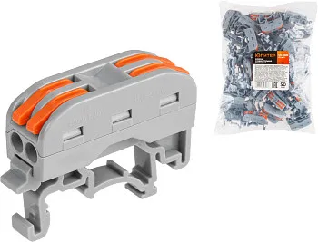 Клемма соединительная проходная СК-222D (2.5 мм2) (50 шт) ЮПИТЕР