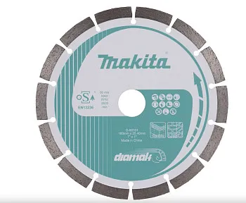 Алмазный круг 180х22,23 мм по бетону/мрамору сегмент. Diamak MAKITA