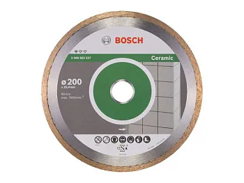 Алмазный круг 200х25.4 мм по керамике сплошн. STANDARD FOR CERAMIC BOSCH