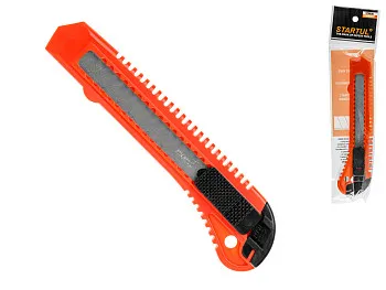 Нож пистолетный с выдвижным лезвием 18мм STARTUL STANDART (ST0930)