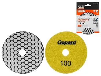 Алмазный гибкий шлифкруг "Черепашка" 100мм P100 сух. GEPARD (GP5023-100)
