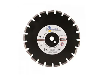 Алмазный круг 350х25,4 мм по асфальту сегмент Grand Asphalt TRIO-DIAMOND