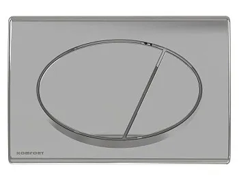 Кнопка для инсталляции (хром - глянцевая), Komfort