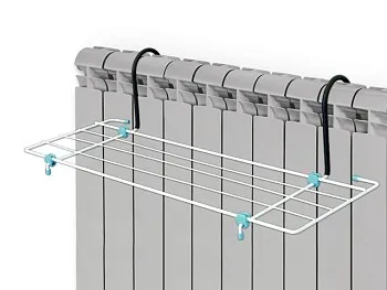 Сушилка для белья на батарею,  3,1м, ширина 65см., цвет белый, NIKA