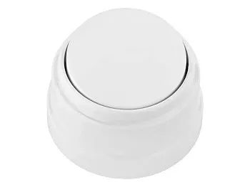 Выключатель 1 клав. проходной (открытый, 10А) белый, Ретро, BYLECTRICA