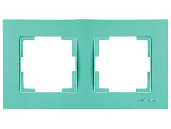Рамка 2-ая горизонтальная зеленая, RITA, MUTLUSAN