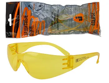 Очки открытые JETA SAFETY Eclipse янтарные