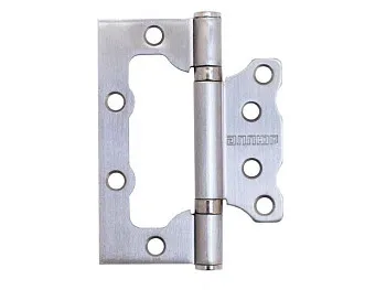 Петля накладная без врезки  АЛЛЮР 100х75 2BB SNP БЛИСТЕР 2,5мм мат.никель 2 шт