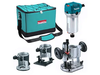 Фрезер кромочный MAKITA RT 0700 CX2 + аксессуары в сумке