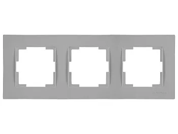 Рамка 3-ая горизонтальная серая, RITA, MUTLUSAN