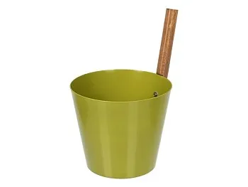 Бадья из алюминия 5 л, оливковая "Банные штучки"