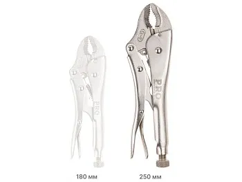 Зажим с фиксатором 250мм изогнутые губки PRO STARTUL (PRO-6051-02)