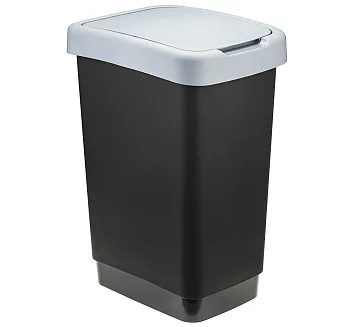 Контейнер для мусора ТВИН 25л (серый) IDEA