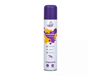 Аэрозоль от комаров и мошек репеллентный, 200 мл,  HELP