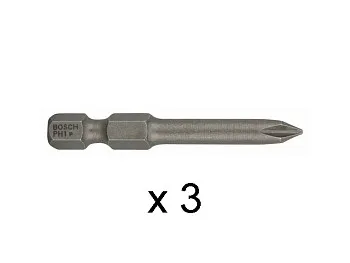 Насадка с  шестигран. хв. PH1 49мм 3шт BOSCH