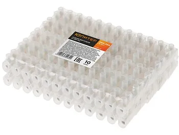 Зажим винтовой ЗВИ-30А 12 пар ПЭ (10 шт) Юпитер